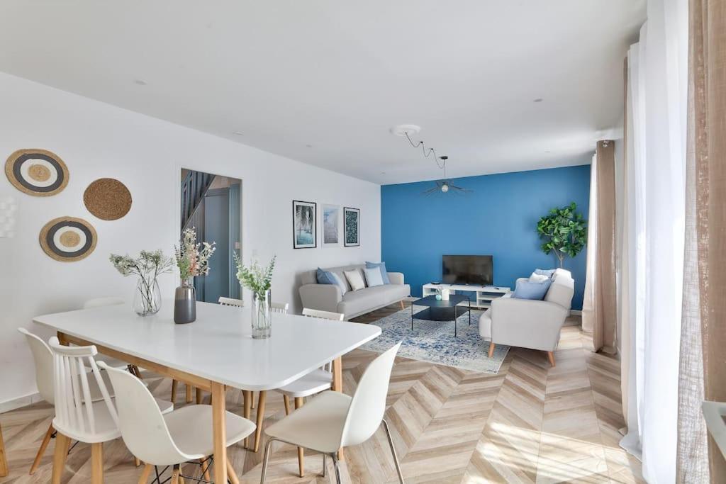 Parking Prive Gratuit - 15Mn Paris - Gare A Pied En 5Mn - Tout Equipee - Terrasse - Jardin - Stade De France - Casino D'Enghien - Hippodrome, Universite Epinay-sur-Seine Ngoại thất bức ảnh