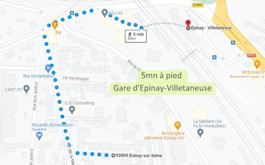 Parking Prive Gratuit - 15Mn Paris - Gare A Pied En 5Mn - Tout Equipee - Terrasse - Jardin - Stade De France - Casino D'Enghien - Hippodrome, Universite Epinay-sur-Seine Ngoại thất bức ảnh